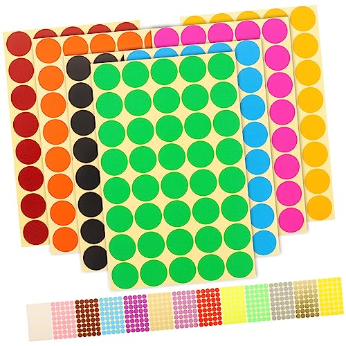 FUNNETOYU 20 Blatt Runde Farbige Punktaufkleber Selbstklebende Dot Labels für Klassifikation Farbcodierung DIY Projekte im Büro und Schule FUNNETOYU 20 Blatt Runde Farbige Punktaufkleber Selbstklebende Dot Labels für Klassifikation Farbcodierung DIY Projekte im Büro und Schule von FUNNETOYU