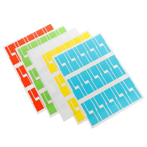 FUNNETOYU 20 Blatt Selbstklebende Kabelbeschriftungsetiketten Reißfest Wasserfest Gelb Weiß Rot Blau Grün Kompatibel mit Nadeldrucker und manueller Beschriftung Praktisch für FUNNETOYU 20 Blatt Selbstklebende Kabelbeschriftungsetiketten Reißfest Wasserfest Gelb Weiß Rot Blau Grün Kompatibel mit Nadeldrucker und manueller Beschriftung Praktisch für von FUNNETOYU