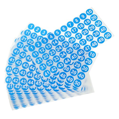 FUNNETOYU 20 Blatt Selbstklebende Zahlenaufkleber Blau Kleine Nummer Etiketten für Büro DIY und Inventar Markierung Vielseitig Einsetzbar FUNNETOYU 20 Blatt Selbstklebende Zahlenaufkleber Blau Kleine Nummer Etiketten für Büro DIY und Inventar Markierung Vielseitig Einsetzbar von FUNNETOYU