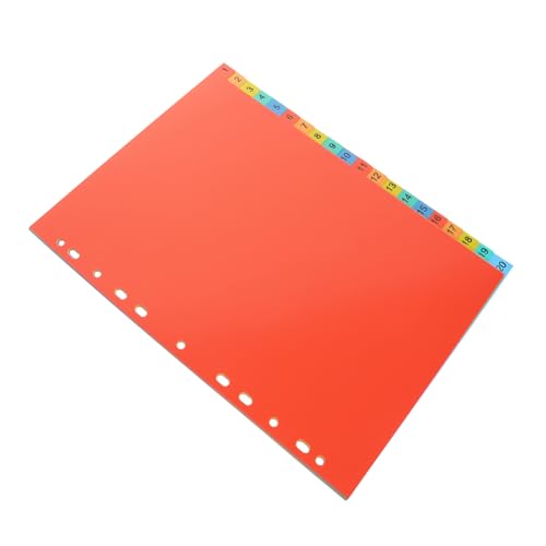 FUNNETOYU 20 Blatt Trennblätter mit Bunten Registerkarten Kunststoffordner Trennblätter für Schule Büro und Zuhause zur Besseren Organisation von Dokumenten und Notizen FUNNETOYU 20 Blatt Trennblätter mit Bunten Registerkarten Kunststoffordner Trennblätter für Schule Büro und Zuhause zur Besseren Organisation von Dokumenten und Notizen von FUNNETOYU