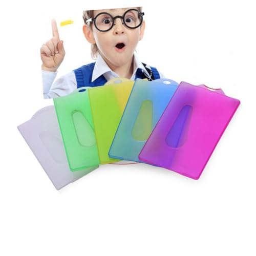FUNNETOYU 20 Stück Bunte Hartplastik Ausweishüllen mit Daumenschlitz Transparente Kartenhalter für Ausweise Kredit und Studentenkarten Robuste Id Schutzhüllen mit Loch Zufällige Farbe FUNNETOYU 20 Stück Bunte Hartplastik Ausweishüllen mit Daumenschlitz Transparente Kartenhalter für Ausweise Kredit und Studentenkarten Robuste Id Schutzhüllen mit Loch Zufällige Farbe von FUNNETOYU