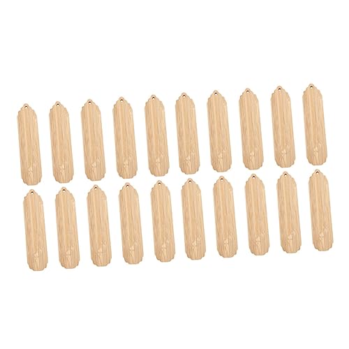 FUNNETOYU 20 Stück DIY Holz Lesezeichen für Bastelprojekte Blanko Holzplatten Bemalen und Gestalten Kreative Lesezeichen für und Dekoration von FUNNETOYU