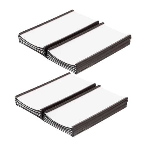 FUNNETOYU 20 Stück Etikettenhalter Magnetetiketten Für Klassenzimmer Magnete Für Schränke Magnetstreifen Magnetischer Markierungshalter Weicher Magnet Aus Gummi Weiß von FUNNETOYU