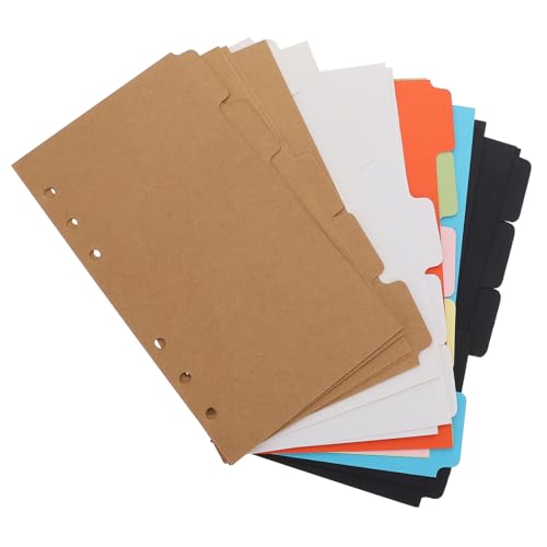 FUNNETOYU 20 Stück Farbige Index Registerkarten aus Stabilem Papier für Ringbücher Praktische Ordnertrennblätter Bürotaugliche Binder Tabs Vielseitige Organisationshilfe für Berichte und FUNNETOYU 20 Stück Farbige Index Registerkarten aus Stabilem Papier für Ringbücher Praktische Ordnertrennblätter Bürotaugliche Binder Tabs Vielseitige Organisationshilfe für Berichte und von FUNNETOYU
