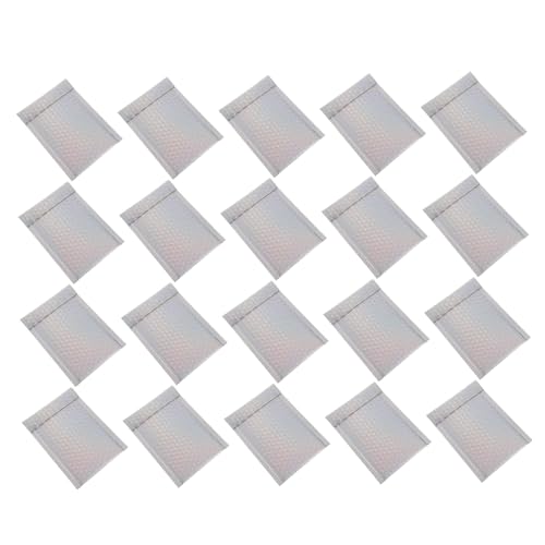 FUNNETOYU 20 Stück Gepolsterte Luftpolster Versandtaschen Silber Dicke Stoßdämpfende Versandbeutel mit Starker Klebekraft Reißfest Langlebig für Sicheren Paketversand und Geschenkverpackung FUNNETOYU 20 Stück Gepolsterte Luftpolster Versandtaschen Silber Dicke Stoßdämpfende Versandbeutel mit Starker Klebekraft Reißfest Langlebig für Sicheren Paketversand und Geschenkverpackung von FUNNETOYU