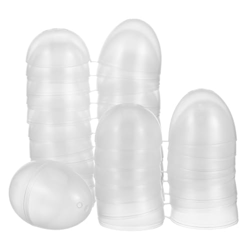 FUNNETOYU 20 Stück Osterei-blindkastenspielzeug Süßigkeiten Befüllbar Innen Für Eier Mit Party Wieder Auffüllbar Befüllbares Ei Überraschung Klein Osterornament Plastik Transparent FUNNETOYU 20 Stück Osterei-blindkastenspielzeug Süßigkeiten Befüllbar Innen Für Eier Mit Party Wieder Auffüllbar Befüllbares Ei Überraschung Klein Osterornament Plastik Transparent von FUNNETOYU