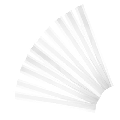 FUNNETOYU 20 Stück Regaletiketten Selfklebstoff -regal -etiketthalter Selbstklebendes Regaletikett Klares Regaletikett Klebebrikotstreifen Drahtschelfetiketthalter Transparent von FUNNETOYU