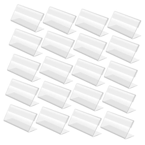 FUNNETOYU 20 Stück Teiliges Acryl Etikettenhalter Klarer Preisschildständer Robuster Tischaufsteller für Supermarkt Büro Einzelhandel und Vielseitige Preisschild und Sign Anzeigen FUNNETOYU 20 Stück Teiliges Acryl Etikettenhalter Klarer Preisschildständer Robuster Tischaufsteller für Supermarkt Büro Einzelhandel und Vielseitige Preisschild und Sign Anzeigen von FUNNETOYU