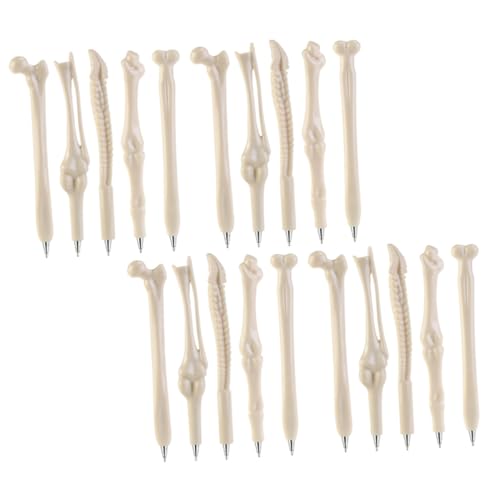 FUNNETOYU 20 Stück Teiliges Halloween Kugelschreiber für Schüler Kreative Knochenform Schwarzer Tintenballpen Robustes Schreibgerät für Schule und Büro Glattes Schreiben Kleines FUNNETOYU 20 Stück Teiliges Halloween Kugelschreiber für Schüler Kreative Knochenform Schwarzer Tintenballpen Robustes Schreibgerät für Schule und Büro Glattes Schreiben Kleines von FUNNETOYU