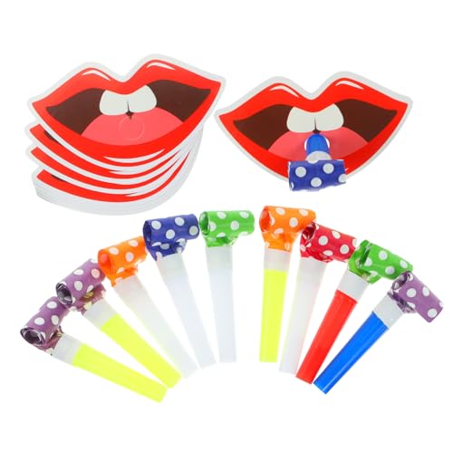 FUNNETOYU 20 Stück Teiliges Partygebla Lustige Noisemaker mit Pfeifenfunktion Bunte Partytröten für Geburtstag Silvester und Festlichkeiten als Geburtstags Mitgebsel und Partyspaß von FUNNETOYU