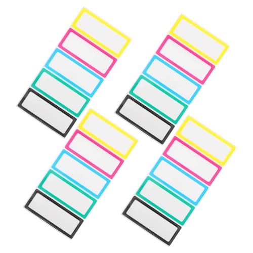 FUNNETOYU 20 Stück Teiliges Wiederverwendbare Abziehbare Dry Erase Etiketten mit Bunter Umrandung Beschreibbare Aufkleber für Vorratsgläser Küche Lebensmittelaufbewahrung Leicht Entfernbar FUNNETOYU 20 Stück Teiliges Wiederverwendbare Abziehbare Dry Erase Etiketten mit Bunter Umrandung Beschreibbare Aufkleber für Vorratsgläser Küche Lebensmittelaufbewahrung Leicht Entfernbar von FUNNETOYU