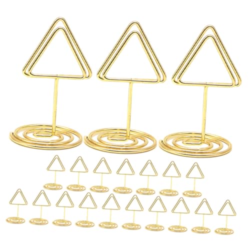 FUNNETOYU 20 Stück Tischnummernhalter, Goldfarbene Dreieckige Tischkartenhalter, Draht-bildhalter, Memo-foto-clip Für Tischnummern Und Lebensmittel-namenskarten, Hochzeit, Party FUNNETOYU 20 Stück Tischnummernhalter, Goldfarbene Dreieckige Tischkartenhalter, Draht-bildhalter, Memo-foto-clip Für Tischnummern Und Lebensmittel-namenskarten, Hochzeit, Party von FUNNETOYU