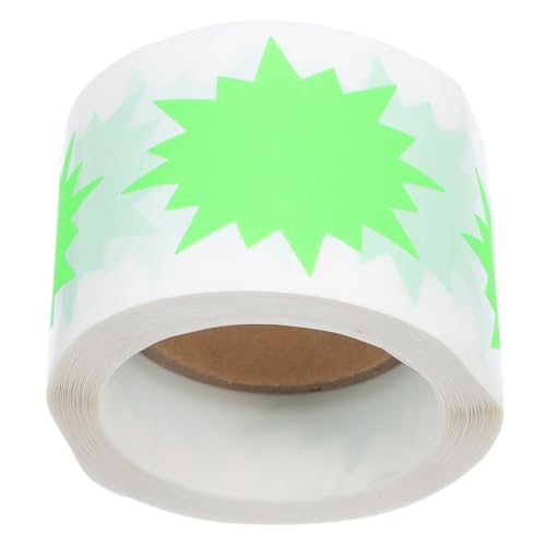 FUNNETOYU 200 Stück Fluoreszierende Preisaufkleber für Kreative Diy Projekte Beschreibbare Oberfläche Hellgrün für Einzelhandel und Dekorationen FUNNETOYU 200 Stück Fluoreszierende Preisaufkleber für Kreative Diy Projekte Beschreibbare Oberfläche Hellgrün für Einzelhandel und Dekorationen von FUNNETOYU