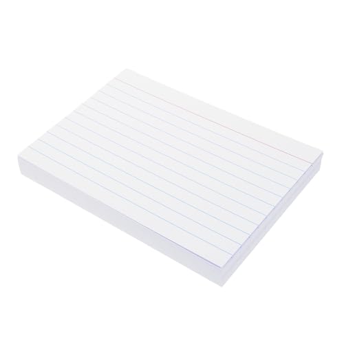 FUNNETOYU 200 Stück Liniertes Indexkartenset Dickes Schweres Papier Horizontale Flashcards für Schule und Büro Notizen Lernkarten Prüfungen Präsentationen Vielseitig und Tragbar von FUNNETOYU