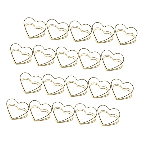 FUNNETOYU 20Stücke Herzform Memo Clips Kreative Tischkartenhalter für Hochzeit Geburtstag und Veranstaltungen Wiederverwendbare Fotoclips Metall Material Stilvolles Design FUNNETOYU 20Stücke Herzform Memo Clips Kreative Tischkartenhalter für Hochzeit Geburtstag und Veranstaltungen Wiederverwendbare Fotoclips Metall Material Stilvolles Design von FUNNETOYU