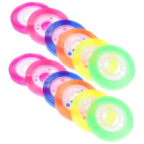 FUNNETOYU 24 Rollen Bunte Transparente Klebebänder Scrapbook Tape DIY Bastelband für Geschenkverpackung Notizbücher Partydeko Vielseitig Klebend Leicht Abrollbar FUNNETOYU 24 Rollen Bunte Transparente Klebebänder Scrapbook Tape DIY Bastelband für Geschenkverpackung Notizbücher Partydeko Vielseitig Klebend Leicht Abrollbar von FUNNETOYU