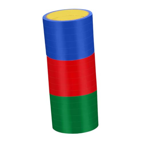 FUNNETOYU 24 Rollen Klebeband für Taschenverschlüsse Rot Grün Blau Hochtemperaturbeständig für Taschenversiegelungsmaschinen Effiziente Verpackungslösungen von FUNNETOYU