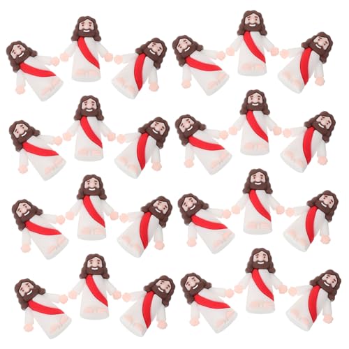 FUNNETOYU 24 Stück Mini Jesus Figurine Teilig Kreative Desktop Jesus Skulpturen Dekorative Miniaturfiguren für Sandtisch und Gartenlandschaften Religiöse für Freunde und Familie FUNNETOYU 24 Stück Mini Jesus Figurine Teilig Kreative Desktop Jesus Skulpturen Dekorative Miniaturfiguren für Sandtisch und Gartenlandschaften Religiöse für Freunde und Familie von FUNNETOYU