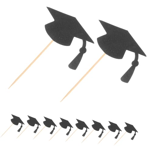 FUNNETOYU 24 Stück Teiliges Abschlusskappen Cake Toppers für Graduation Party Deko Einfache Anwendung Vielseitig Einsetzbar für Kuchen Cupcakes Feiern FUNNETOYU 24 Stück Teiliges Abschlusskappen Cake Toppers für Graduation Party Deko Einfache Anwendung Vielseitig Einsetzbar für Kuchen Cupcakes Feiern von FUNNETOYU