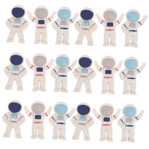 FUNNETOYU 24 Stück Teiliges Astronaut Radiergummi Bunte Langlebige Radiergummis für Schule und Büro für Schüler und Zeichnungen von FUNNETOYU