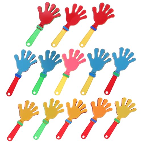 FUNNETOYU 24 Stück Teiliges Handklatscher Abs Material Langlebige Partygeräuschemacher für Sportevents Geburtstagsfeiern und Festivals Lautes Jubeln und Cheer Zubehör von FUNNETOYU