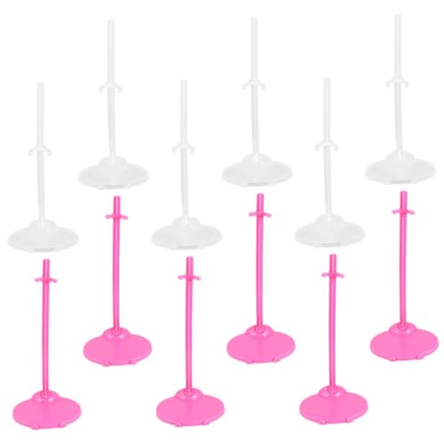 FUNNETOYU 24 Stück Teiliges Puppenständer Transparent und Rosa Stabile Doll Display Halter für Mädchen Puppenhalterung zur Figurenpräsentation Leicht und Tragbar als FUNNETOYU 24 Stück Teiliges Puppenständer Transparent und Rosa Stabile Doll Display Halter für Mädchen Puppenhalterung zur Figurenpräsentation Leicht und Tragbar als von FUNNETOYU