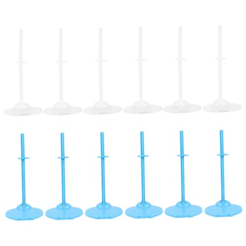 FUNNETOYU 24 Stück Teiliges Transparente und Blaue Puppenständer Kleine Figurenhalter für Puppenhaus Robuste Doll Holder Organizers Action Figure Doll Stands für Sammler FUNNETOYU 24 Stück Teiliges Transparente und Blaue Puppenständer Kleine Figurenhalter für Puppenhaus Robuste Doll Holder Organizers Action Figure Doll Stands für Sammler von FUNNETOYU