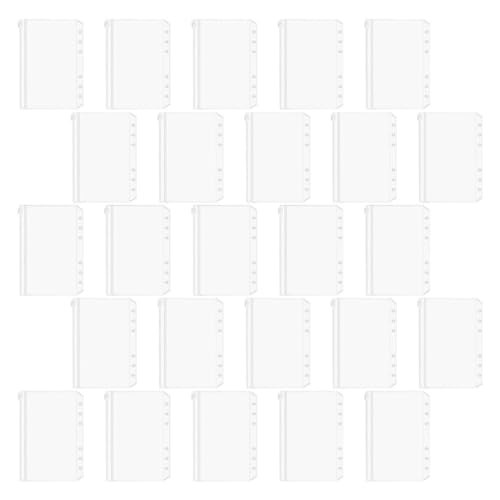 FUNNETOYU 25 Stück Binder Taschen Ordner Taschen aus PVC Wasserdichte Dokumentenaufbewahrung für Bürobedarf und Persönliche Organisation von FUNNETOYU