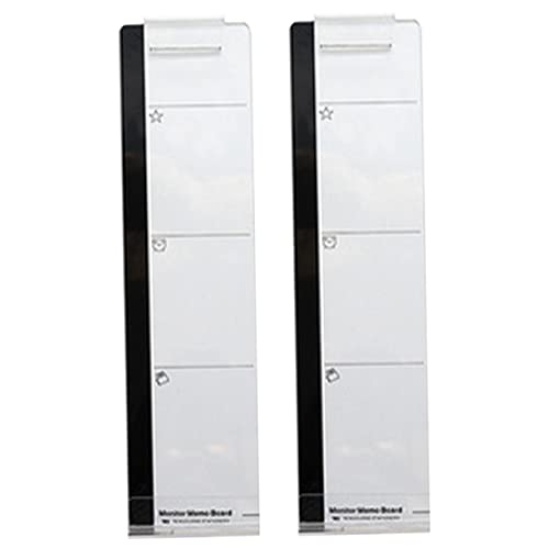 FUNNETOYU 2Stücke Computer Monitor Memo Boards Transparent Notizbrett für Bildschirm Starke Haftung für Memos und To Do Listen Aufbewahrungslösung für Schreibtisch FUNNETOYU 2Stücke Computer Monitor Memo Boards Transparent Notizbrett für Bildschirm Starke Haftung für Memos und To Do Listen Aufbewahrungslösung für Schreibtisch von FUNNETOYU
