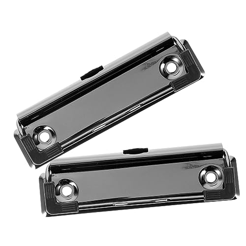 FUNNETOYU 2Stücke Montierbare Dokumentenklammern aus Metall Starke Klemmbrett Clips für Büro und Schule die Organisation von Unterlagen und Dokumentenhalter von FUNNETOYU