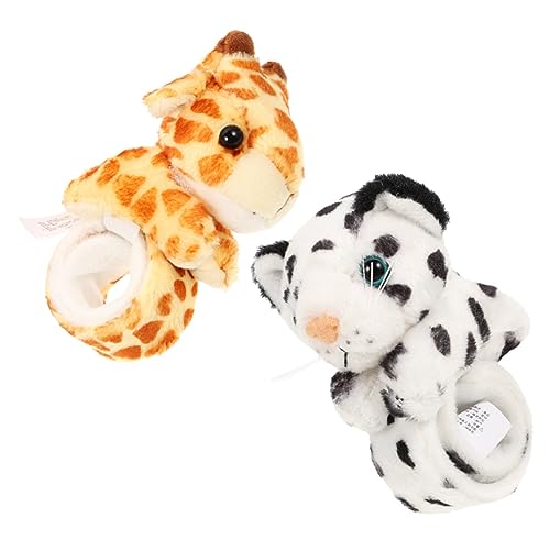 FUNNETOYU 2Stücke Schnapparmbänder für Tierformen Giraffe Schneeleopard Themenparty Gefälligkeiten für Geburtstagsfeiern und Freizeitaktivitäten FUNNETOYU 2Stücke Schnapparmbänder für Tierformen Giraffe Schneeleopard Themenparty Gefälligkeiten für Geburtstagsfeiern und Freizeitaktivitäten von FUNNETOYU