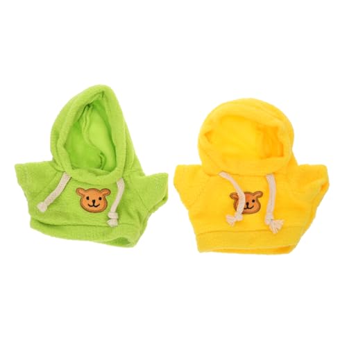 FUNNETOYU 2stücke Teiliges Stoffbär Hoodie Outfit Für Puppen Dekorative Kleidung Für Kuscheltiere Grüne Und Gelbe Pullover Kreatives Ankleidezubehör FUNNETOYU 2stücke Teiliges Stoffbär Hoodie Outfit Für Puppen Dekorative Kleidung Für Kuscheltiere Grüne Und Gelbe Pullover Kreatives Ankleidezubehör von FUNNETOYU