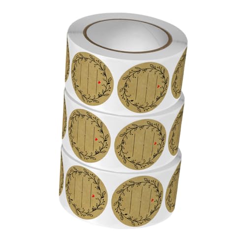 FUNNETOYU 3 Rollen Selbstklebende Runde Aufkleber für Marmeladengläser Beschreibbare Etiketten für Einmachgläser Wiederverwendbare Vorratsdosen Labels Ablösbar für Küche und Backen FUNNETOYU 3 Rollen Selbstklebende Runde Aufkleber für Marmeladengläser Beschreibbare Etiketten für Einmachgläser Wiederverwendbare Vorratsdosen Labels Ablösbar für Küche und Backen von FUNNETOYU