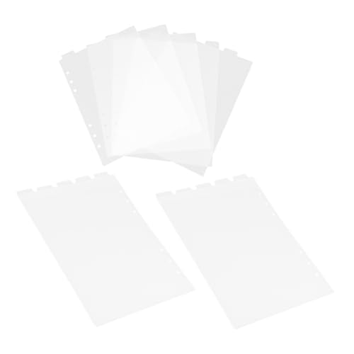 FUNNETOYU 3 Sätze Transparente Notizbuch Trennblätter mit Löchern Abnehmbare Seitentrenner Praktische Ordnungshelfer für Büro Schule und Zuhause FUNNETOYU 3 Sätze Transparente Notizbuch Trennblätter mit Löchern Abnehmbare Seitentrenner Praktische Ordnungshelfer für Büro Schule und Zuhause von FUNNETOYU