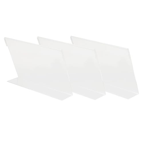 FUNNETOYU 3 Stück Acryl Preisschildhalter Stabiler Wiederverwendbarer Tischaufsteller Für Supermarkt Laden Büro Obstgeschäft Vielseitiger Transparenter Preisetikettenhalter FUNNETOYU 3 Stück Acryl Preisschildhalter Stabiler Wiederverwendbarer Tischaufsteller Für Supermarkt Laden Büro Obstgeschäft Vielseitiger Transparenter Preisetikettenhalter von FUNNETOYU