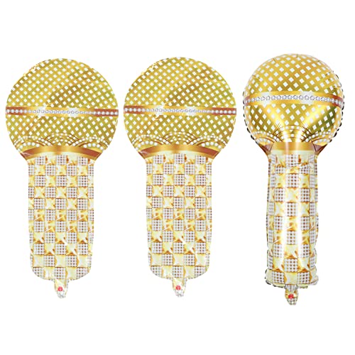 FUNNETOYU 3 Stück Aufblasbare Mikrofonballons für Jahre Partydekorationen Retro Deko Aluminiumfolie Große und Auffällige Luftballons für Unvergessliche Feiern FUNNETOYU 3 Stück Aufblasbare Mikrofonballons für Jahre Partydekorationen Retro Deko Aluminiumfolie Große und Auffällige Luftballons für Unvergessliche Feiern von FUNNETOYU