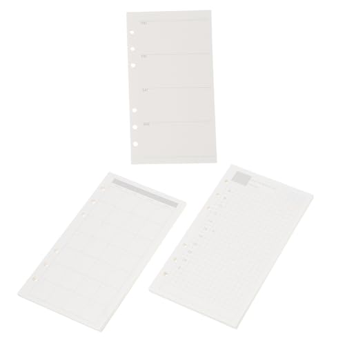 FUNNETOYU 3 Stück Nachfüllpapier Teilig Gelocht Wochenplaner Einlagen Tages Wochen und Monatsplaner Nachfüllblätter ohne für Ringbuch Organizer FUNNETOYU 3 Stück Nachfüllpapier Teilig Gelocht Wochenplaner Einlagen Tages Wochen und Monatsplaner Nachfüllblätter ohne für Ringbuch Organizer von FUNNETOYU