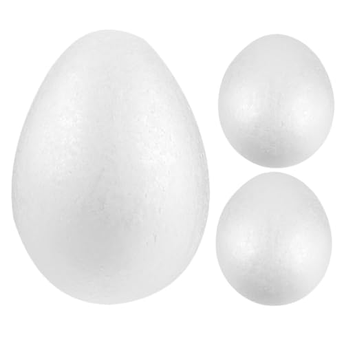 FUNNETOYU 3 Stück Schaum Eier Lustig Dekoration Glatte Schaumeier Mini Malerei Schaumei Groß Gefälscht Ei Selber Malen Für Große Basteleier Dekorativ Klein Leere Eier Rohling Schäumt Ei Weiß FUNNETOYU 3 Stück Schaum Eier Lustig Dekoration Glatte Schaumeier Mini Malerei Schaumei Groß Gefälscht Ei Selber Malen Für Große Basteleier Dekorativ Klein Leere Eier Rohling Schäumt Ei Weiß von FUNNETOYU