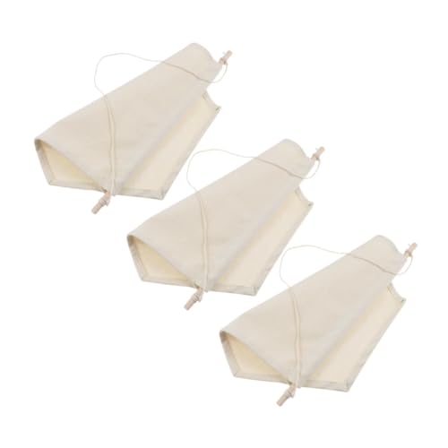 FUNNETOYU 3 Stück Teiliges Blanko Canvas Wandbanner mit Aufhängevorrichtung Vielseitig für DIY Kunstprojekte Pins und Broschen Anzeige Dekorativ für Wohnzimmer Büro Kinderzimmer und von FUNNETOYU