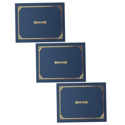 FUNNETOYU 3 Stück Zertifikatshülle Hochzeit Abdeckung Diplomrahmen Fall Hochschule Ehre dokumentenmappe aktenmappe cartape ordner Inhaber des Papierpreises Dokumentenhalter aus Papier Blue FUNNETOYU 3 Stück Zertifikatshülle Hochzeit Abdeckung Diplomrahmen Fall Hochschule Ehre dokumentenmappe aktenmappe cartape ordner Inhaber des Papierpreises Dokumentenhalter aus Papier Blue von FUNNETOYU