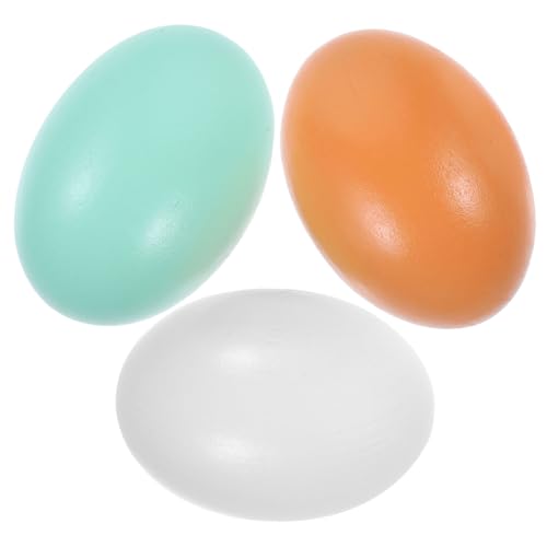 FUNNETOYU 3 Stück nachgeahmte Eier Ostereier basteln Easter osterspielzeuge Eier zu bemalen künstliche Eier zum Dekorieren Füllstoff Holzeier für Hühner gefälschte Eier für hühner hölzern FUNNETOYU 3 Stück nachgeahmte Eier Ostereier basteln Easter osterspielzeuge Eier zu bemalen künstliche Eier zum Dekorieren Füllstoff Holzeier für Hühner gefälschte Eier für hühner hölzern von FUNNETOYU