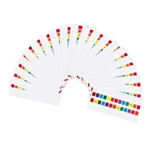 FUNNETOYU 30 Blatt Selbstklebende Bunte Buchstaben Page Tabs Farbige Index Sticker für Notizbücher Lernmaterialien und Büro zum Beschriften Vielseitige Alphabet Register Aufkleber FUNNETOYU 30 Blatt Selbstklebende Bunte Buchstaben Page Tabs Farbige Index Sticker für Notizbücher Lernmaterialien und Büro zum Beschriften Vielseitige Alphabet Register Aufkleber von FUNNETOYU
