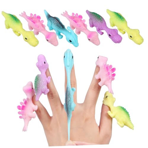 FUNNETOYU 30 Stück Teiliges Elastische Dinosaurier Finger aus Robustem Kunststoff Bunte Mini Figuren mit Hoher Dehnbarkeit als Party Geschenke und Spaßiges Mitgebsel für Dino Fans FUNNETOYU 30 Stück Teiliges Elastische Dinosaurier Finger aus Robustem Kunststoff Bunte Mini Figuren mit Hoher Dehnbarkeit als Party Geschenke und Spaßiges Mitgebsel für Dino Fans von FUNNETOYU