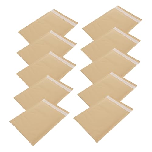 FUNNETOYU 30 Stück Teiliges Luftpolster Versandtaschen aus Kraftpapier Wasserfest Stoßdämpfend Robust Gepolsterte Briefumschläge Shirts Babyprodukte Snacks Sichere Versandverpackung von FUNNETOYU