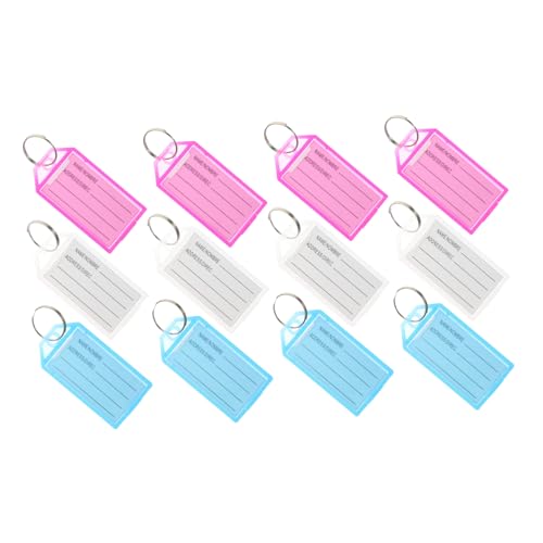 FUNNETOYU 30 Stück Teiliges Schlüsselanhänger Robustem Kunststoff Mehrfarbige Id tags mit Beschriftungsfenster Leicht Portable Schlüsselkennzeichnung für Hotel Gepäck Schränke und FUNNETOYU 30 Stück Teiliges Schlüsselanhänger Robustem Kunststoff Mehrfarbige Id tags mit Beschriftungsfenster Leicht Portable Schlüsselkennzeichnung für Hotel Gepäck Schränke und von FUNNETOYU