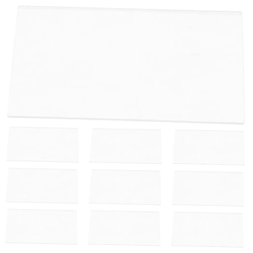 FUNNETOYU 30 Stück Teiliges Transparentes Kunststoff Tischbeschriftung Stabile DIY Namens Nummernschilder Multifunktionale Platzkarten für Hochzeit Bankett Party und Büro von FUNNETOYU