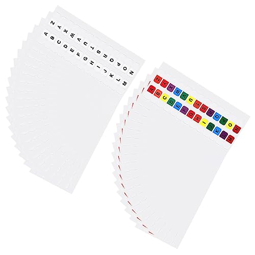FUNNETOYU 30Blätter Alphabet Index Tabs Selbstklebend Leuchtenden für Notizen und Markierungen im Büro oder Haushalt Einfach zu Verwenden und Langlebig FUNNETOYU 30Blätter Alphabet Index Tabs Selbstklebend Leuchtenden für Notizen und Markierungen im Büro oder Haushalt Einfach zu Verwenden und Langlebig von FUNNETOYU