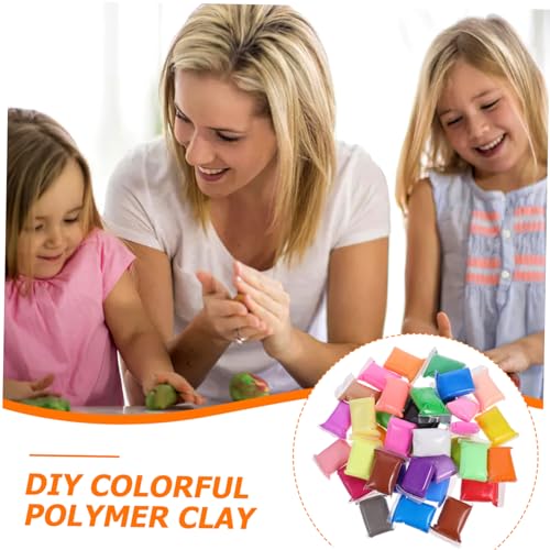 FUNNETOYU 36 Packungen Farben DIY Modelliermasse Ultraleicht Selbsttrocknend Flexible Knetmasse für Bastelmaterial für Kreative Tonkunst und Handwerksprojekte von FUNNETOYU