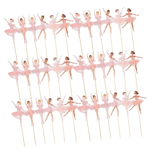 FUNNETOYU 36 Stück Kuchendekoration Geburtstagskuchenverzierung Cupcake-picks Für Ballettmädchen Ballett-cupcake-topper Tortenaufsätze Für Die Brautparty Ballett Dekorationen Rosa Hölzern FUNNETOYU 36 Stück Kuchendekoration Geburtstagskuchenverzierung Cupcake-picks Für Ballettmädchen Ballett-cupcake-topper Tortenaufsätze Für Die Brautparty Ballett Dekorationen Rosa Hölzern von FUNNETOYU