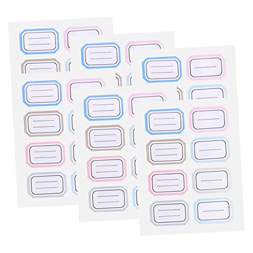 FUNNETOYU 36Blätter Selbstklebende Handbeschriftbare Multifunktionale Namensaufkleber für Flaschen Planer und Praktische Farbige Klebeetiketten zur Individuellen FUNNETOYU 36Blätter Selbstklebende Handbeschriftbare Multifunktionale Namensaufkleber für Flaschen Planer und Praktische Farbige Klebeetiketten zur Individuellen von FUNNETOYU